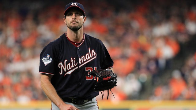 Scherzer scratched from Game 5 of World Series