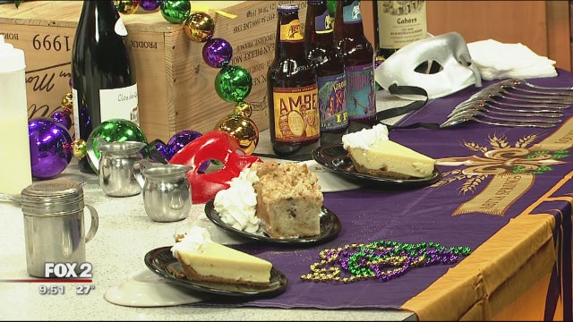 Howe's Bayou bread pudding with bourbon sauce
