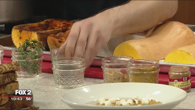 Making butternut squash soup with Sullivan's Public House