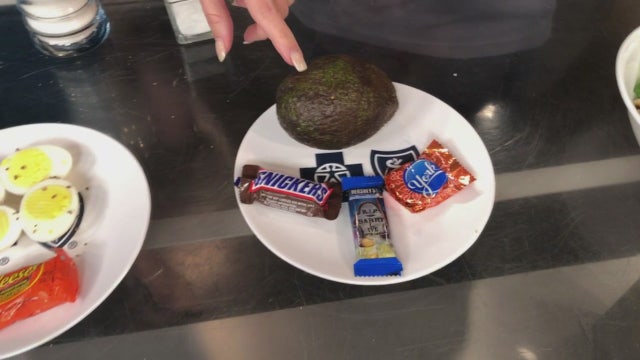 Ready to feel guilty? Here's a comparison of healthy food calories to candy calories