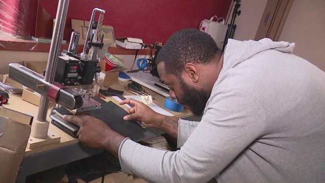 Any item bought from this leather-maker comes with the name and story of the Detroit vet who made it