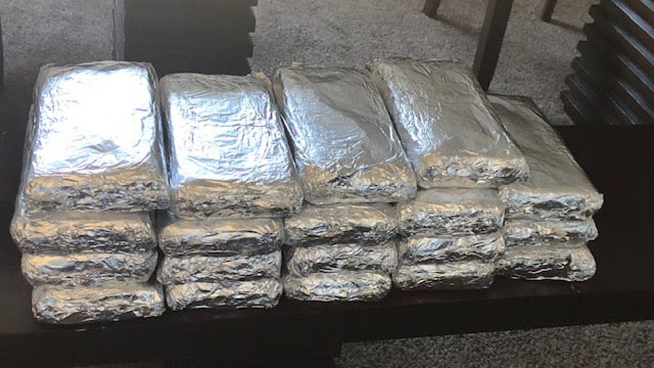 Roughly 44 pounds of seized fentanyl is pictured in a photo provided by the sheriff’s office. (Photo credit: Montgomery County Sheriff’s Office)