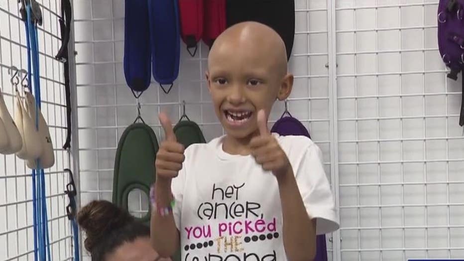 6-year-old cheerleader fighting cancer, inspiring others with her battle - FOX 2 Detroit