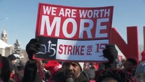 Fight for 15 protesters outside east side McDonald's shuts down Outer Drive