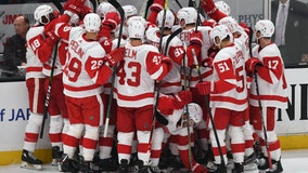 Cholowski scores in OT, Red Wings rally past Ducks