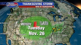 Two big storms could threaten Thanksgiving flights, travel next week