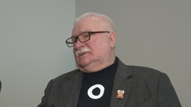 Former president of Poland, Nobel Peace Prize winner talks fall of Berlin Wall 30 years later