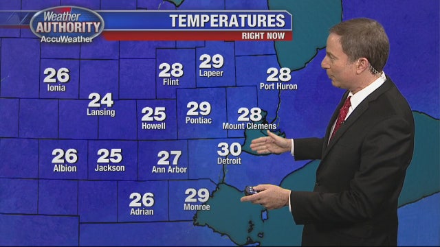 Snowfall tapering off, lower temperatures incoming