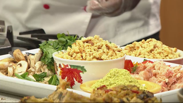 Lobster and shrimp stuffing recipe from Coop Caribbean Fusion