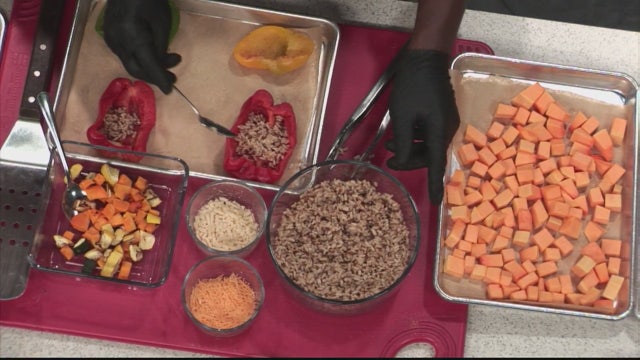 Vegan stuffed bell pepper recipe from Detroit Pepper Company