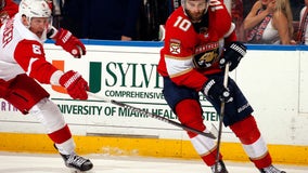 Hoffman has goal and 2 assists, Panthers beat Red Wings