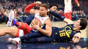 Griffin, Pistons pound Cavs 127-94