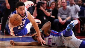 76ers roll to 125-109 win over Pistons