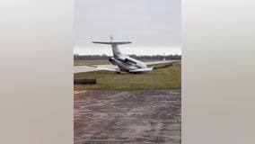 'Mishap' forces small plane off runway at Coleman A Young International Airport