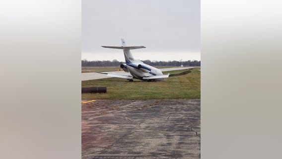 'Mishap' forces small plane off runway at Coleman A Young International Airport