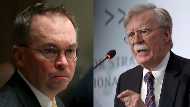 Senate Democrats seek Bolton, Mulvaney for impeachment trial