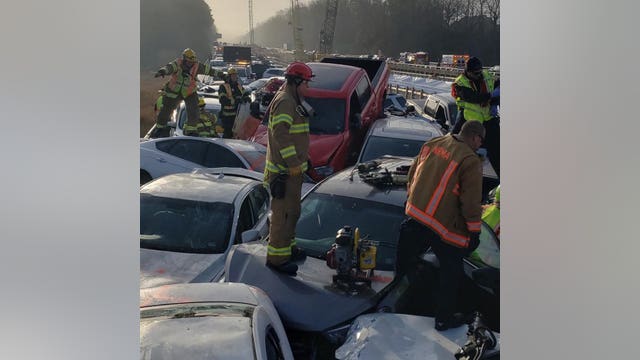 Massive 69-car pileup in Virginia leaves several with critical injuries, shuts down interstate