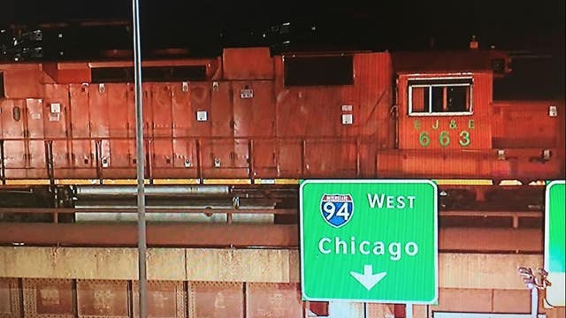 Train crash on Schaefer Road and I-94 causes Hazmat cleanup