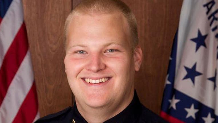 Officer Stephen Carr was shot and killed late Saturday by the gunman.