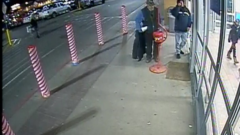 Man wanted for stealing Salvation Army red kettle at Roseville Walmart.