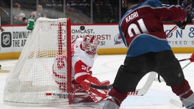 Kadri scores twice, propels Avs past reeling Red Wings 6-3