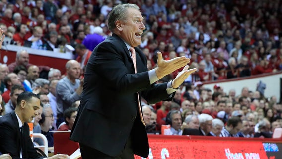 Indiana uses late charge to beat No. 11 Michigan State 67-63