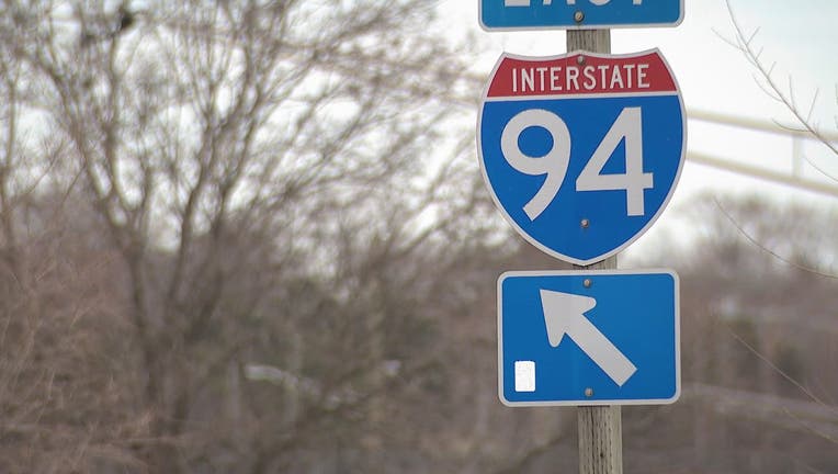 An I-94 street sign