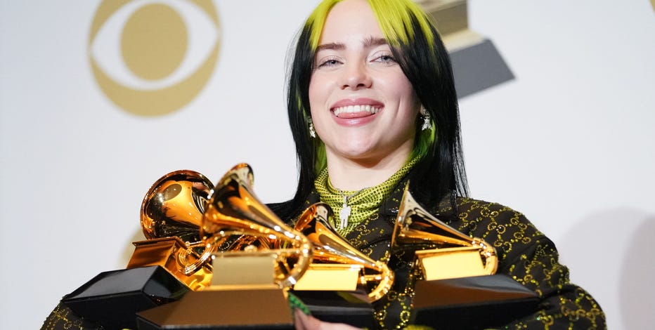 Billie Eilish sweeps 2020 Grammys, winning record, song, album and