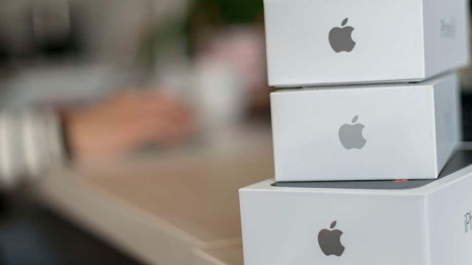 Three iPhone boxes