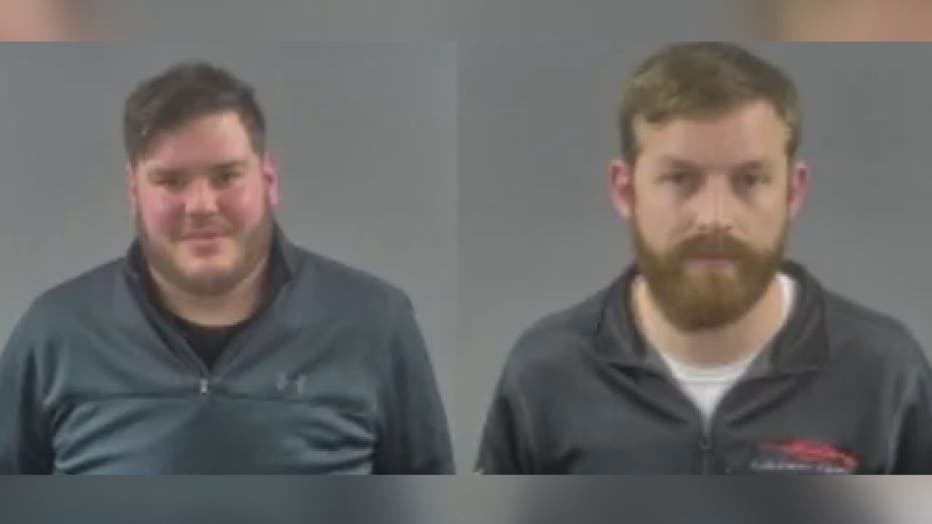 Mug shots of Mark Derkatz and Alexander Thim