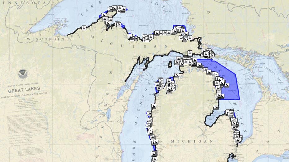 New interactive Great Lakes map reveals shipwrecks around Michigan 