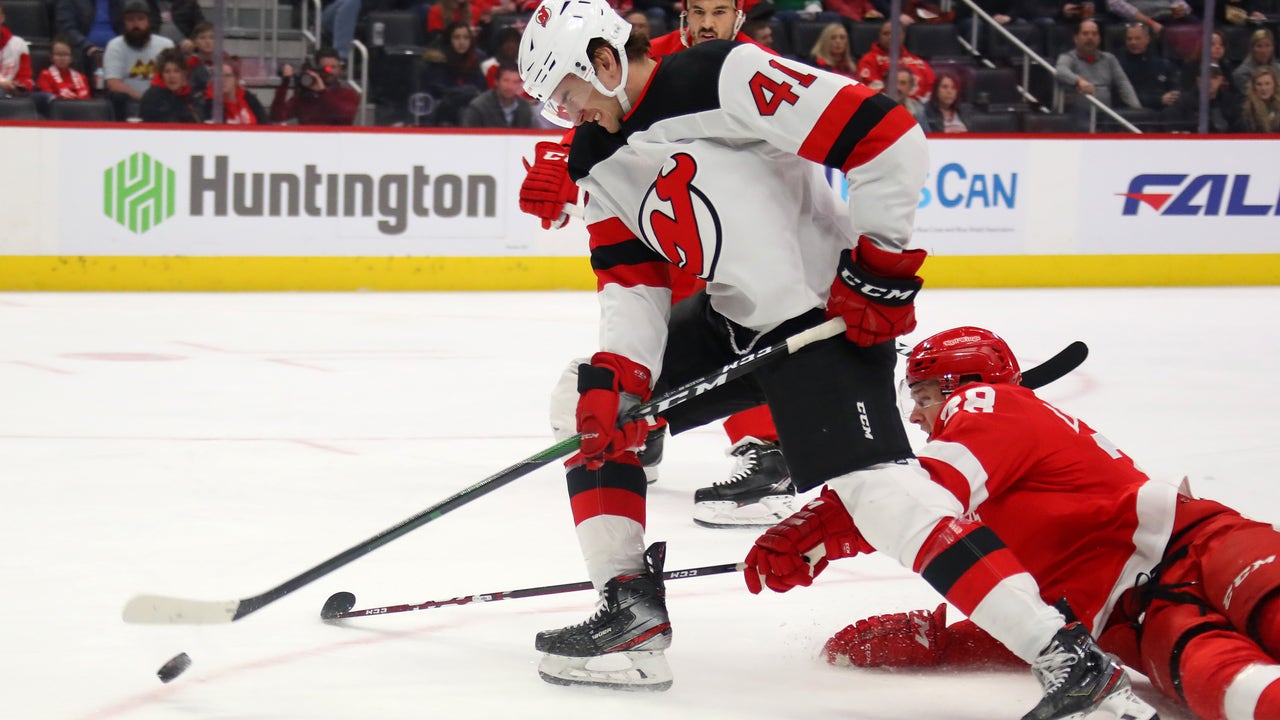 Devils' John Hayden fined for cross-check on Red Wings' Tyler Bertuzzi