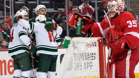 Dumba's 2 goals, assist lead Wild to 7-1 win over Red Wings