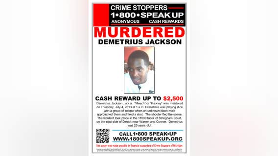 Michigan's Most Wanted: Killer still at large after 2013 dice game kills Demetrius Jackson