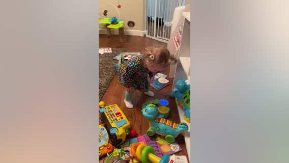 VIDEO: Michigan toddler can't stop dancing when she hears for the first time
