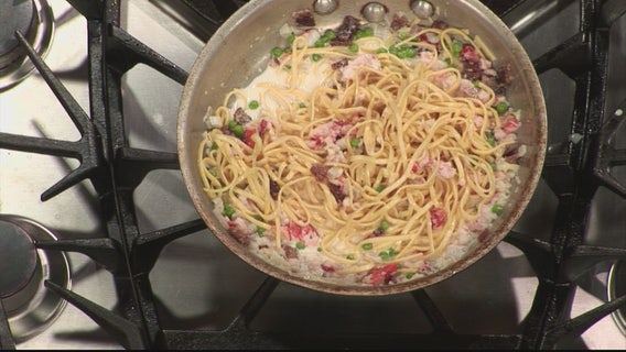 Lobster carbonara recipe from Tom's Oyster Bar