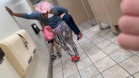 Mom praised for parenting skills after making son do pushups in public bathroom in viral lesson on respect