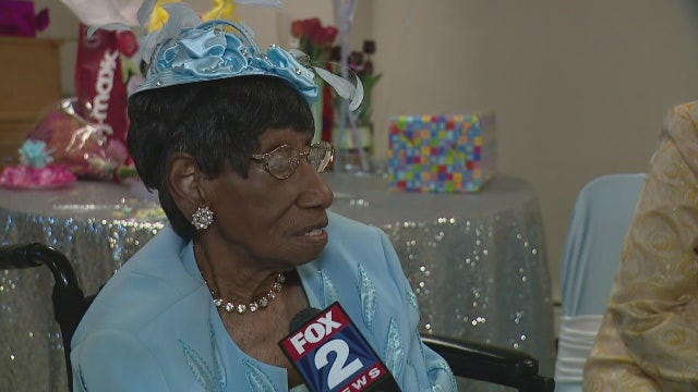 Detroit woman Lois Holden celebrating her 110th birthday