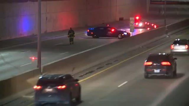 Worker injured in retaining wall collapse on M-10 at 7 Mile