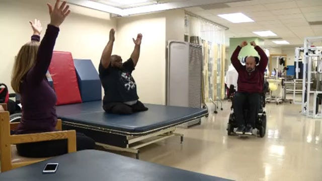 Adaptive yoga at DMC helps disabled overcome their injuries
