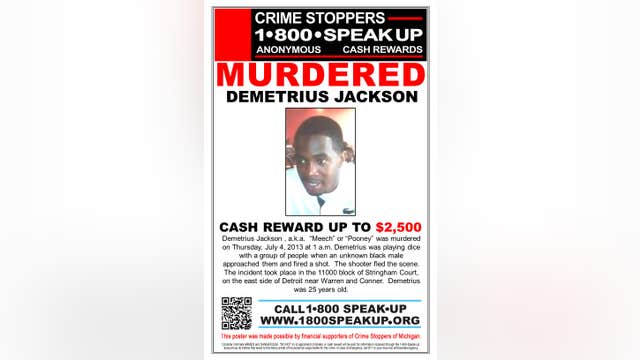 Michigan's Most Wanted: Killer still at large after 2013 dice game kills Demetrius Jackson