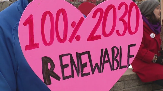 Protesters upset with long term energy plan submitted by DTE