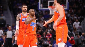 Thunder blow lead, but outlast Pistons 114-107