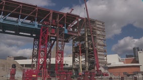 Last days of Joe Louis Arena as final steel beams come down