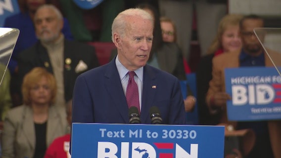Joe Biden Detroit rally urges 'get out the vote' on eve of Michigan primary