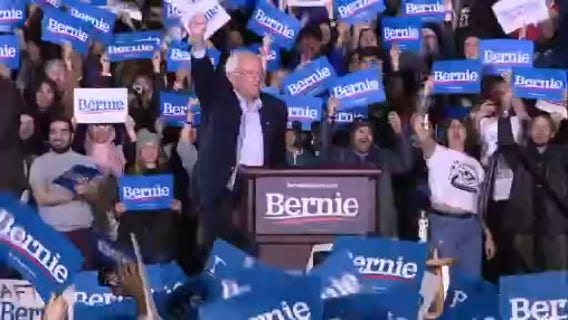 Bernie Sanders tries to turn the Biden tide at electric Detroit rally