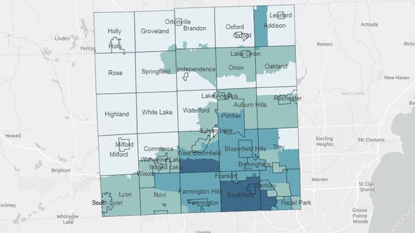 Oakland County unveils heatmap of COVID-19 cases by zipcode