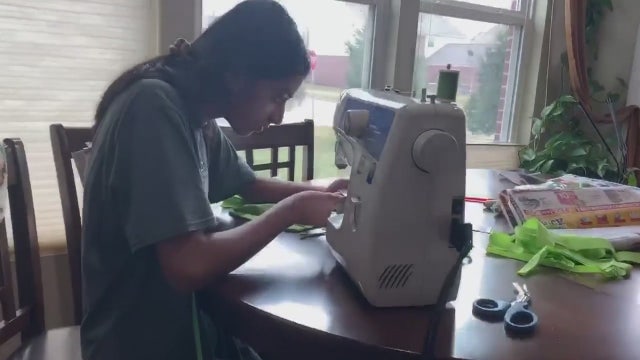 Southeast Michigan volunteers make masks from home