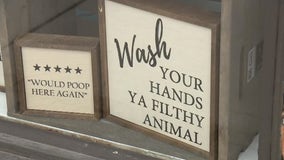 Royal Oak's Made in the Mitten store's funny bathroom signs are a hit