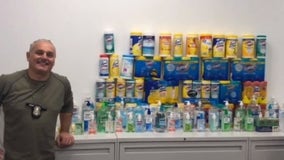 Brownstown school's 'Clorox Toss' collects cleaning supplies for Detroit police